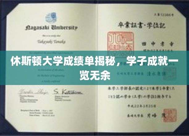 休斯顿大学成绩单揭秘，学子成就一览无余