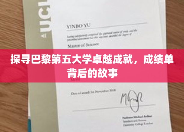巴黎第五大学，揭秘非凡成绩单背后的辉煌传奇