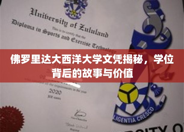 佛罗里达大西洋大学文凭揭秘，学位背后的故事与价值