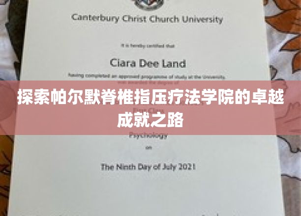 揭秘帕尔默脊椎指压疗法学院的辉煌发展历程