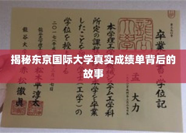 揭开东京国际大学成绩单神秘面纱，真实背后的故事大揭秘