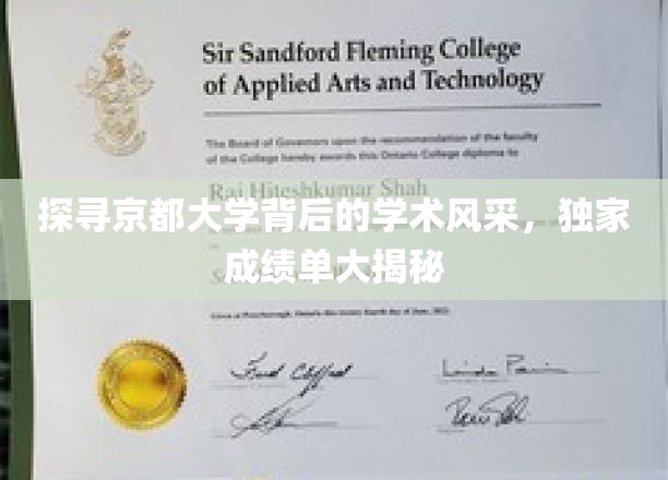 揭秘京都大学学术风采，独家成绩单大解读