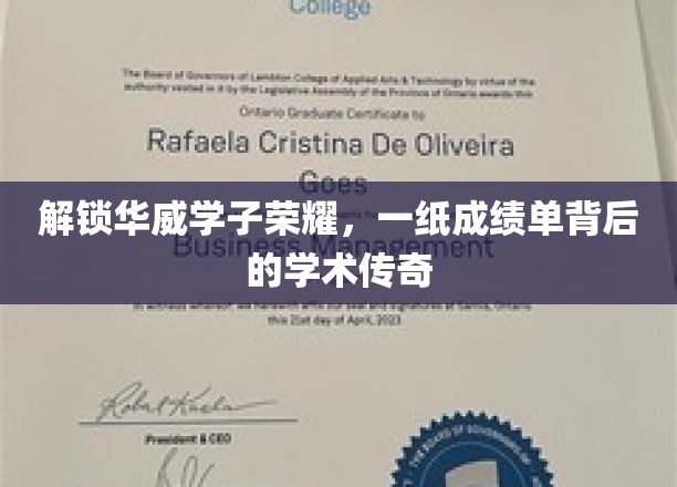 华威英才档案，揭秘学霸背后的学术传奇之路