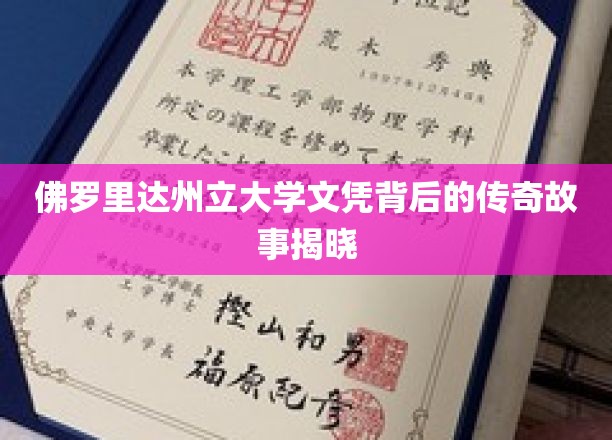 解码佛罗里达州立大学文凭背后的神秘传奇