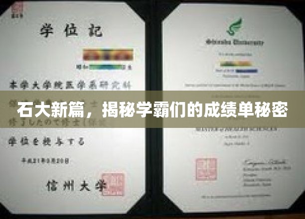石大新篇，揭秘学霸们的成绩单奥秘