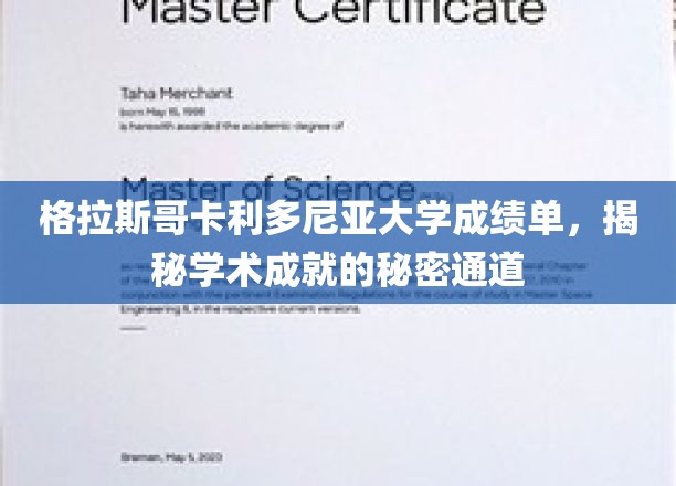 解锁格拉斯哥卡利多尼亚大学学术卓越的神秘路径