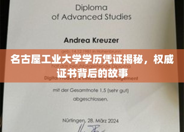 名古屋工业大学证书之谜，探寻学历凭证背后的传奇故事