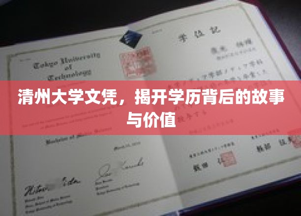 清州文凭背后，探寻学历的深层价值与传奇故事