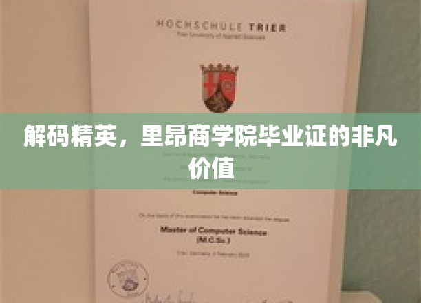 精英通行证，揭秘里昂商学院毕业证的独特魅力