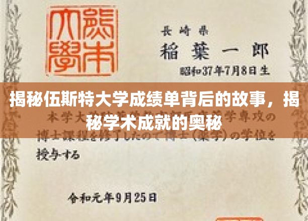 探寻伍斯特大学成绩单背后的秘密，解锁学术卓越的密码