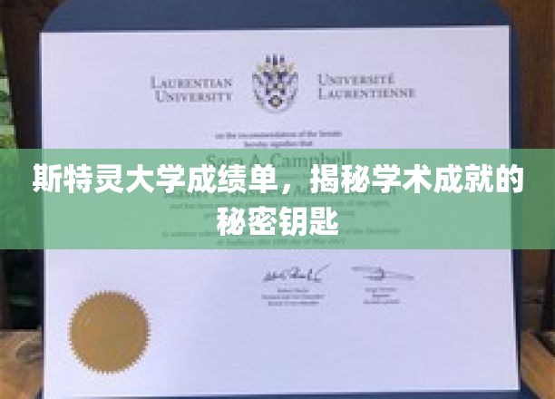 斯特灵大学成绩单解码，解锁学术卓越的神秘之门