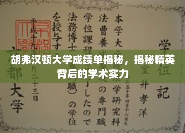 胡弗汉顿大学成绩单揭秘,揭秘精英背后的学术实力