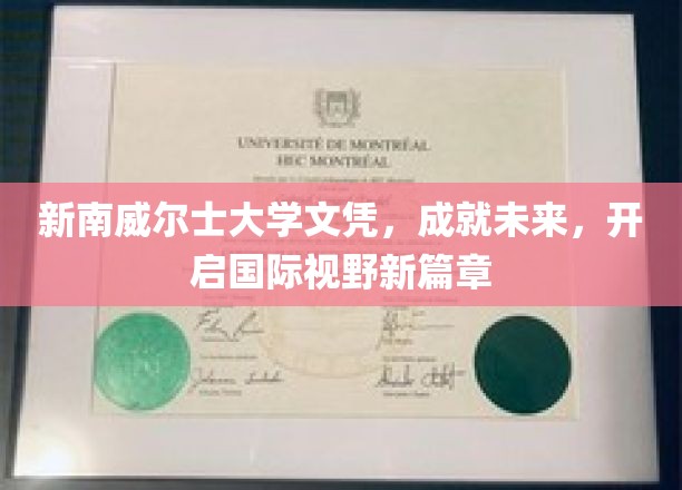 新南威尔士文凭助力国际视野，开启人生新纪元