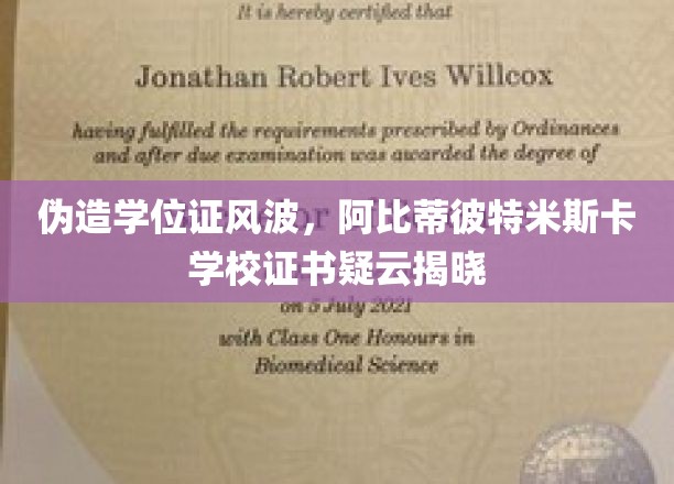 阿比蒂彼特米斯卡学校学位证疑云，揭秘背后的教育诚信危机