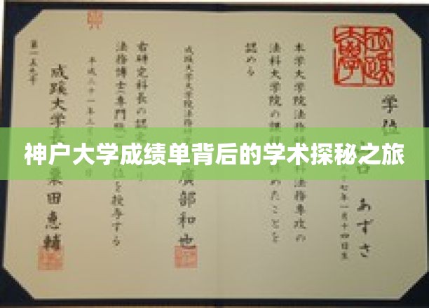 揭开神户大学成绩单的神秘面纱，一场学术探险之旅