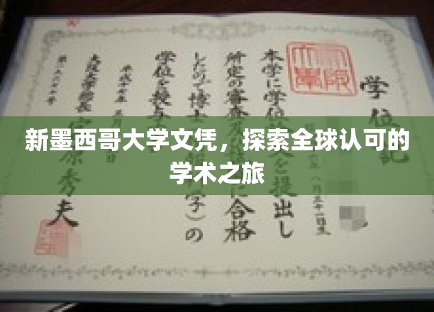 跨越新墨西哥，启航国际认可的学术殿堂