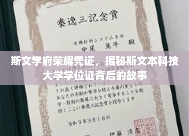 斯文荣耀见证，斯文本科技大学学位证背后的传奇历程