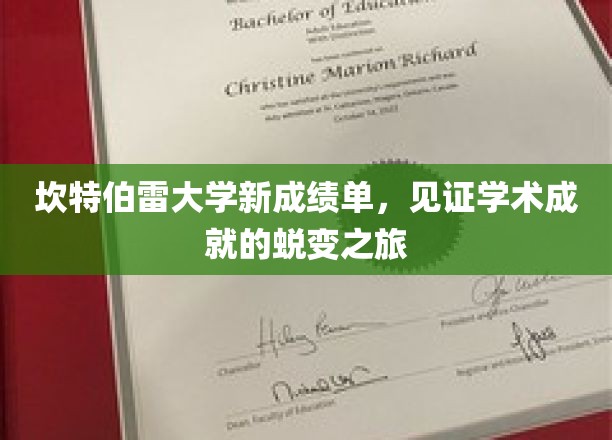 坎特伯雷新篇章，探索学子蜕变与卓越成就之路
