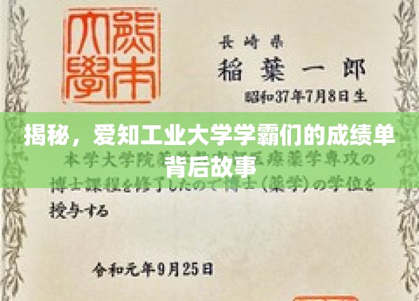 揭秘，爱知工业大学学霸们的成绩单背后故事