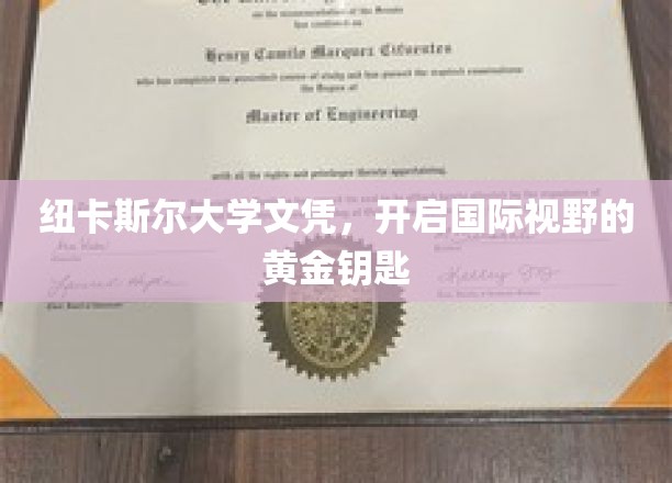 纽卡斯尔大学文凭，开启国际视野的黄金钥匙