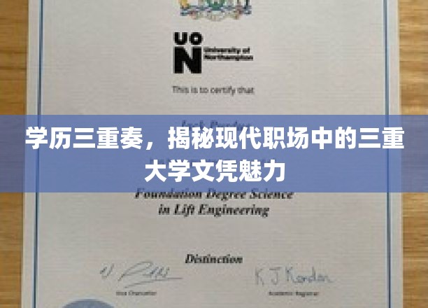 职场学历交响曲，解码三重文凭在现代职场中的独特魅力