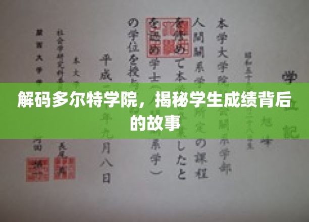 探索多尔特学院，揭开学霸背后的成长奥秘