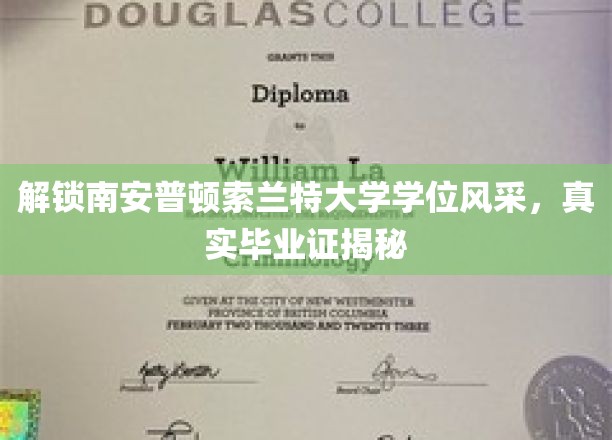 南安普顿索兰特大学学位魅力大揭秘，真实毕业证背后的故事