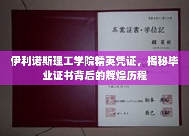 伊利诺斯理工精英通行证，探寻毕业证书背后的璀璨轨迹