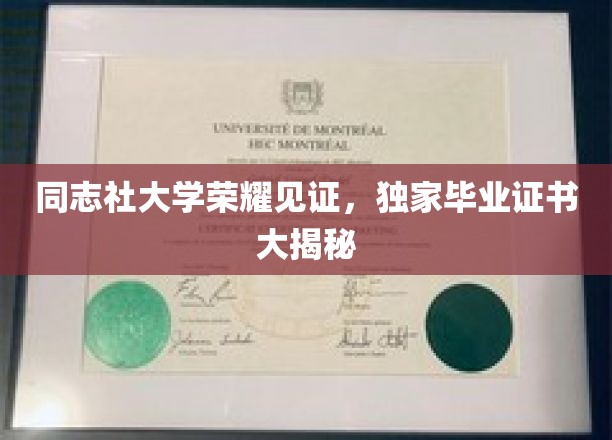 揭秘，同志社大学独门毕业证书背后的荣耀传奇