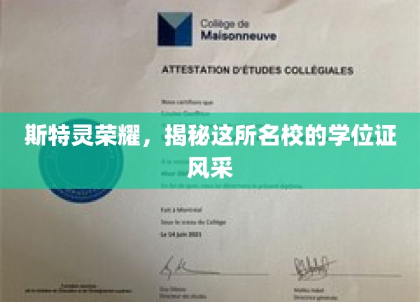 斯特灵名校风采，学位证背后的荣耀故事