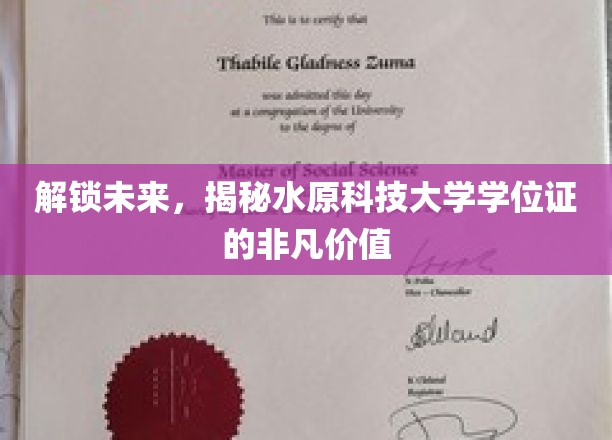 解锁未来，揭秘水原科技大学学位证的非凡价值