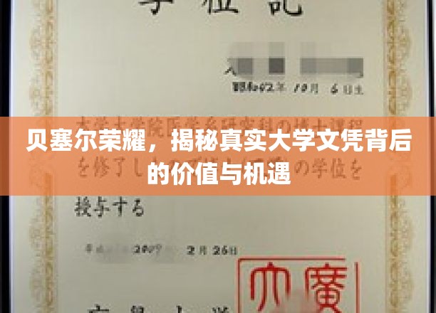 贝塞尔荣耀，深度解析真实大学文凭的价值与机遇