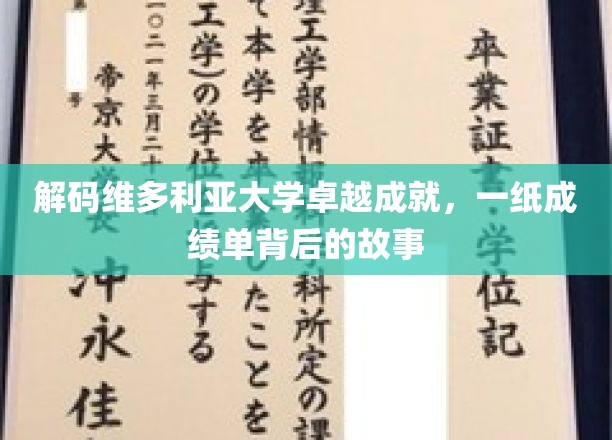 揭开维多利亚大学辉煌成就的面纱，一纸成绩单背后的传奇之旅