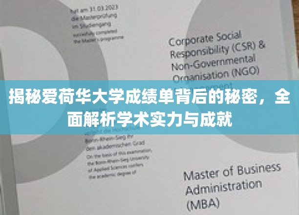 解码爱荷华大学成绩单，揭秘学术实力与辉煌成就的密码