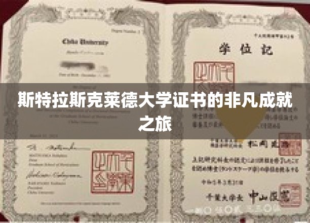 探索斯特拉斯克莱德大学证书背后的非凡成就传奇