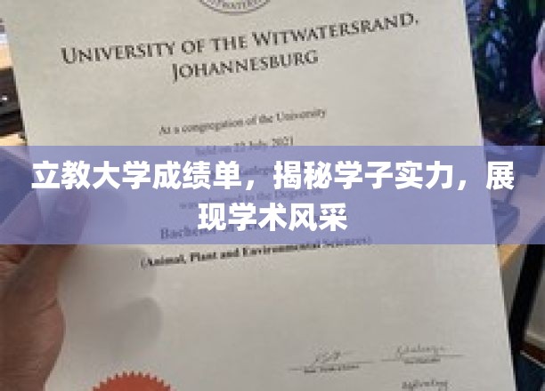 立教骄子，成绩单背后的学术英才风采