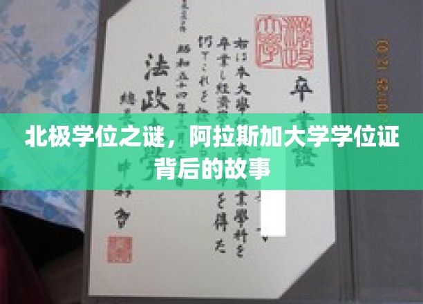 冰原学位传奇，揭秘阿拉斯加大学证书的神秘旅程