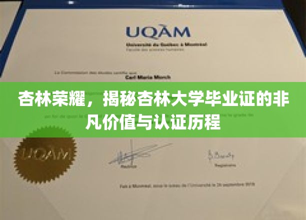 杏林英才认证之路，揭秘杏林大学文凭的尊贵价值与权威历程
