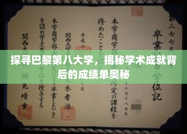探寻巴黎第八大学，揭秘学术成就背后的成绩单奥秘