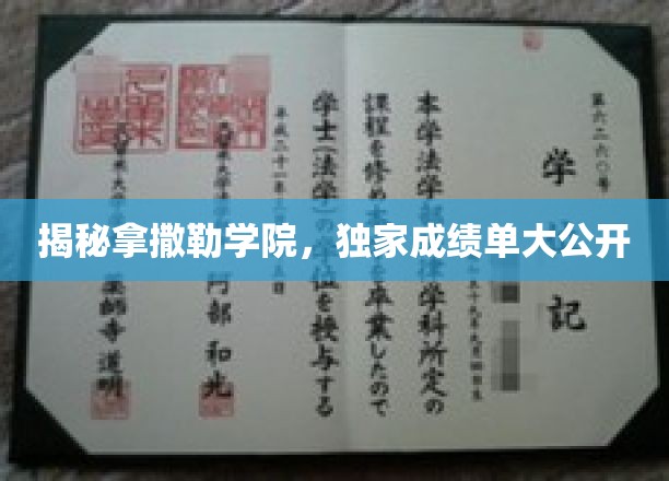 揭秘精英摇篮，拿撒勒学院成绩单大揭秘！