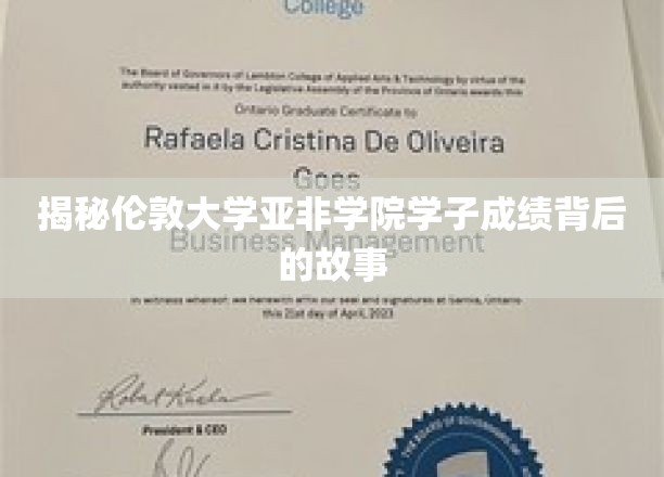 解码伦敦亚非学院学霸传奇之路