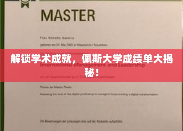 解锁学术成就，佩斯大学成绩单大揭秘！