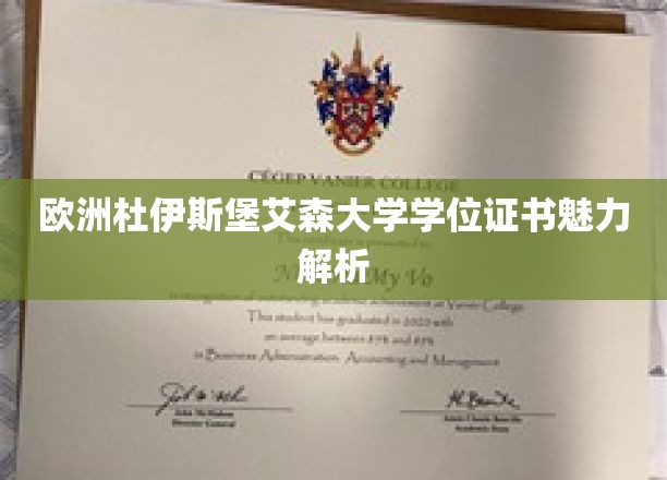 欧洲杜伊斯堡艾森大学学位证书魅力解析