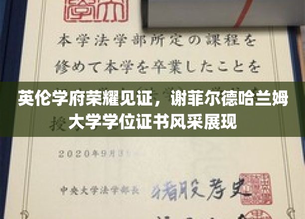 谢菲尔德哈兰姆大学荣耀时刻，学位证书盛装亮相英伦校园