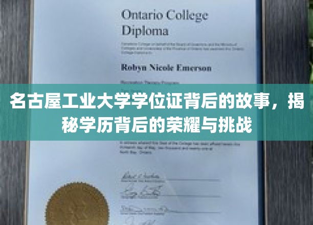 名古屋工业大学学位证，荣耀之路，挑战背后的璀璨篇章