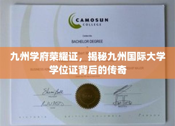 九州学府荣耀证书，探寻九州国际大学学位证背后的传奇故事