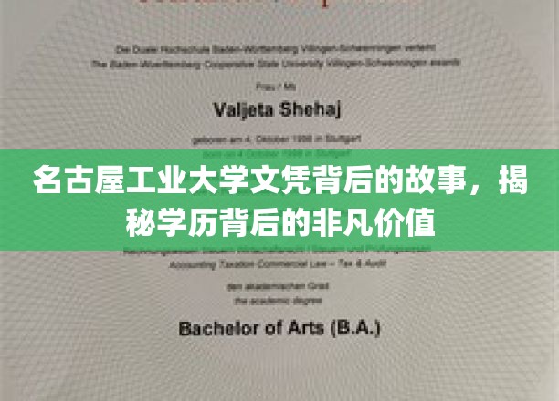 名古屋工业大学文凭背后的故事，揭示学历背后的非凡价值