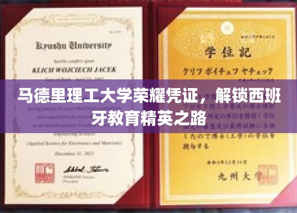 马德里理工大学证书，引领西班牙教育精英璀璨人生