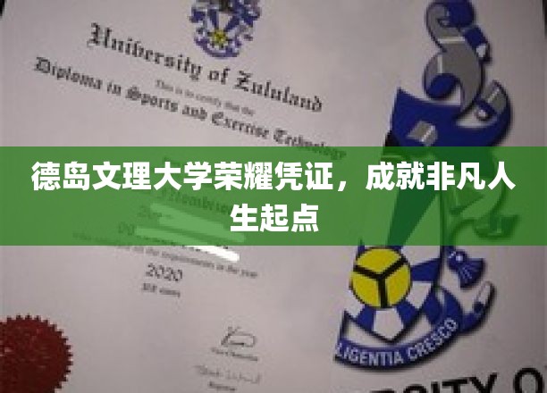 德岛文理大学荣耀凭证,成就非凡人生起点