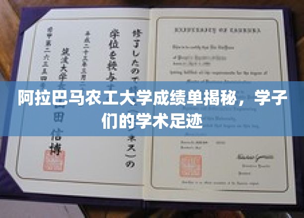阿拉巴马农工大学成绩单背后，学子们的学术轨迹大揭秘